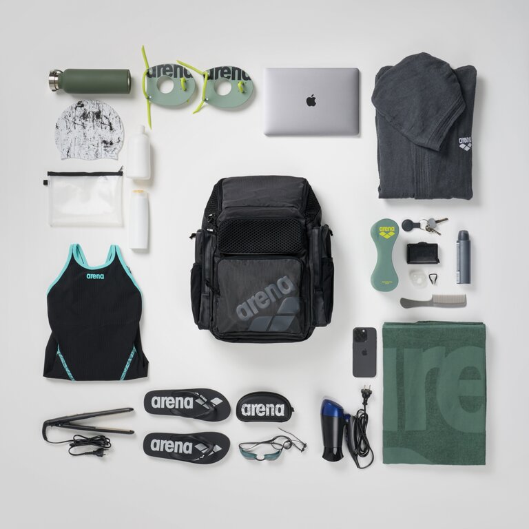 Arena One Go Backpack Contents Layout