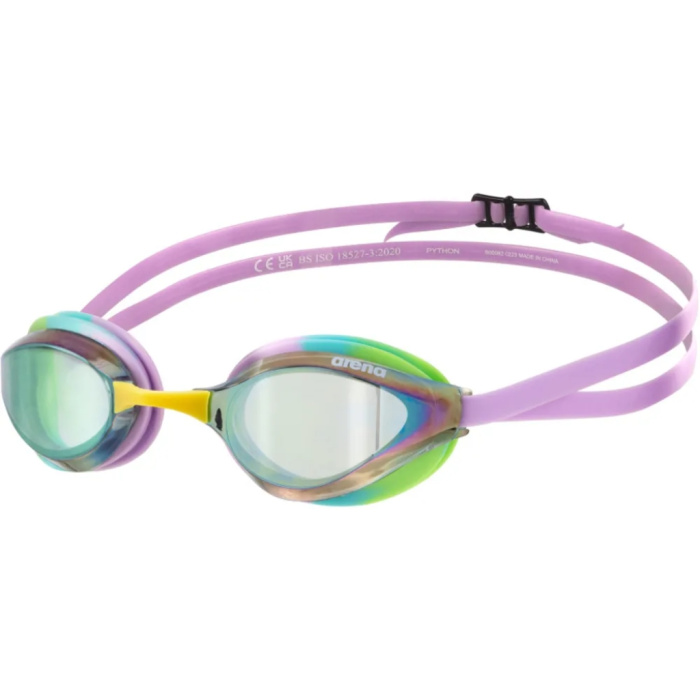 Arena Python Mirror Goggle Green/Violet/Green | Ness Swimwear