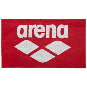 arena towel red white