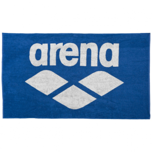 arena towel royal white