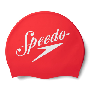 speedo red/white cap