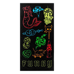 Funky Doodles Cotton Towel