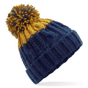 blue gold beanie
