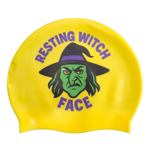 resting witch face cap