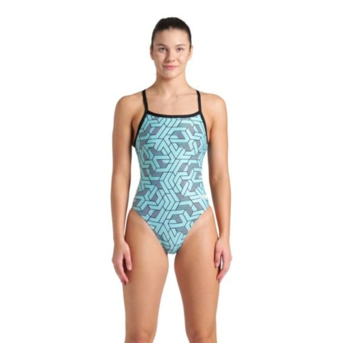 Maillot De Bain Arena Funny Spot 1 Pièce Femme - Dos En V - Confort Maxi
