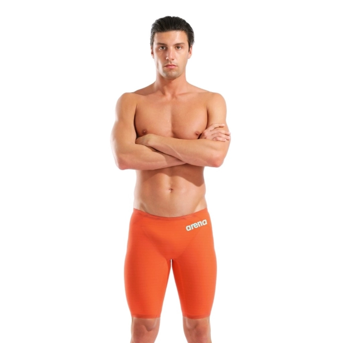 Arena Mens Powerskin Carbon Air2 Sunset Coral Jammer | Ness