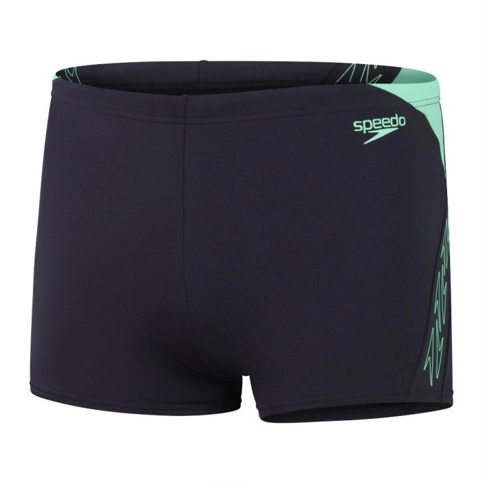 Speedo Hyperboom Splice Aquashort zwembroek zwemshort voor heren, sneldrogend, training, fitness, chloorbestendig, aquashort (1 stuk