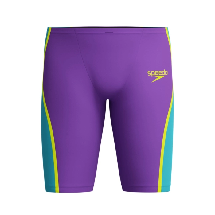 Speedo Mens Fastskin LZR Pure Intent 2.0 Jammer- Grape/Blue/Yellow