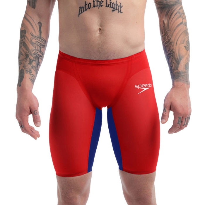 Speedo Fastskin LZR Pure Valor 2.0 High-Waisted Jammer Red/Blue